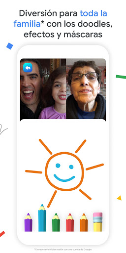 Captura de pantalla de Google Meet