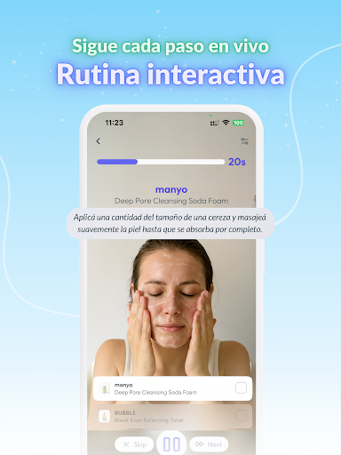 Captura de pantalla de Skin Bliss Rutinas de skincare