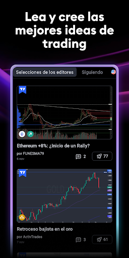 Captura de pantalla de TradingView - Bolsa de Valores