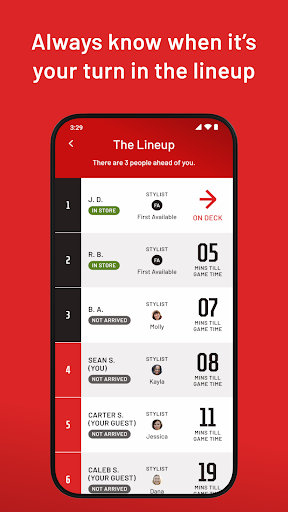 Captura de pantalla de Sport Clips Haircuts Check-In