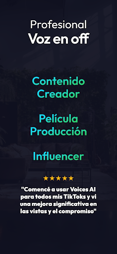 Captura de pantalla de Voices AI: Cambiador de Voz