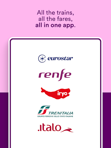 Captura de pantalla de Trainline: Train travel Europe