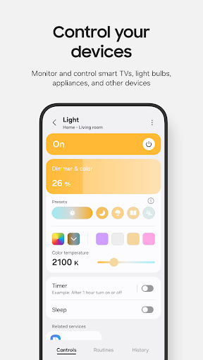 Captura de pantalla de SmartThings