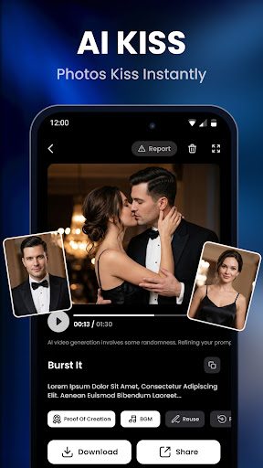Video AI - AI Hug & Kiss Maker screenshot