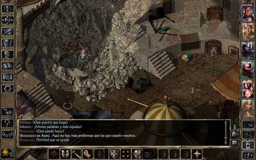 Captura de pantalla de Baldur's Gate II