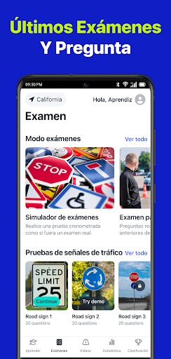 Captura de pantalla de Prueba práctica DMV 2026