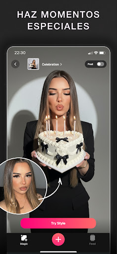 Captura de pantalla de Glam IA: Edita Fotos y Videos