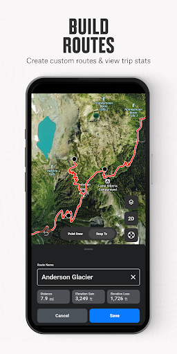 Captura de pantalla de onX Backcountry Trail Maps GPS