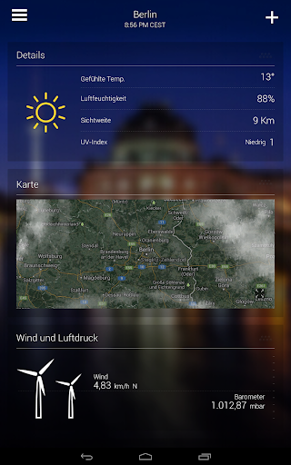 Yahoo Wetter Screenshot