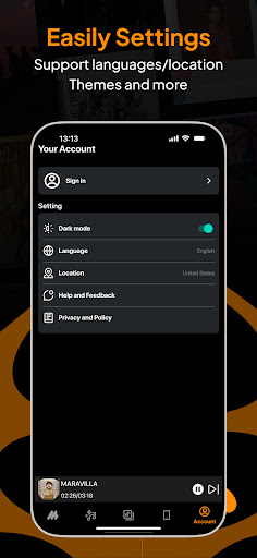 Captura de pantalla de Music Player - Music Streaming