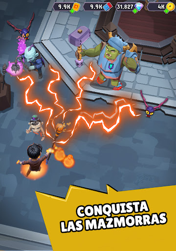 Captura de pantalla de Wizario: Idle Magic RPG