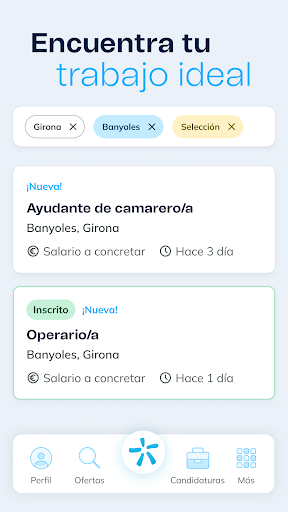 Captura de pantalla de Eurofirms – Ofertas de trabajo