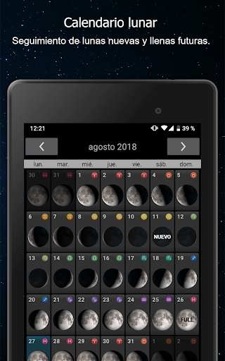 Captura de pantalla de Fases de la Luna Pro