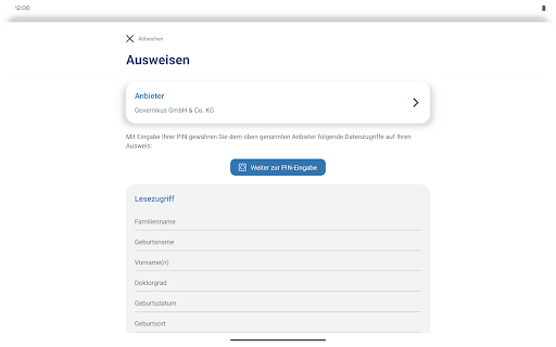 AusweisApp Bund screenshot