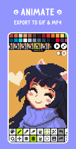 Captura de pantalla de Pixel Studio: pixel art editor