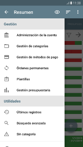 Captura de pantalla de Mi presupuesto