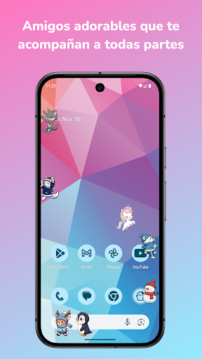 Captura de pantalla de Shimeji:Compañeros de Pantalla