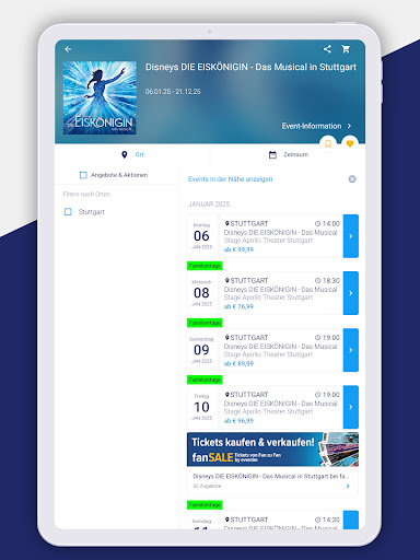 EVENTIM DE: Tickets für Events Screenshot