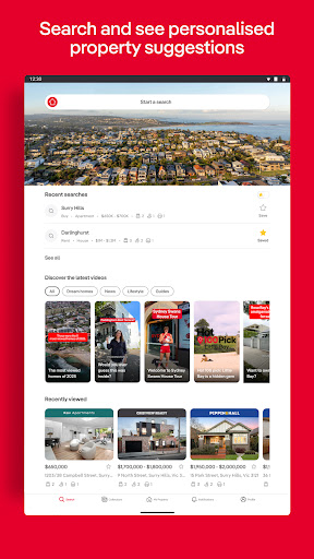 Captura de pantalla de realestate.com.au - Property