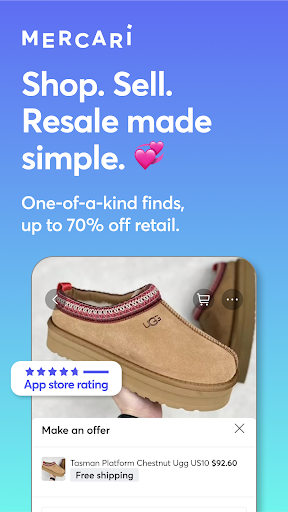 Captura de pantalla de Mercari: Buy and Sell App