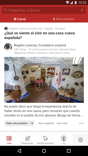 Captura de pantalla de Quora