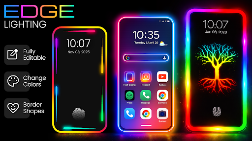 Captura de pantalla de EDGE Lighting -LED Borderlight