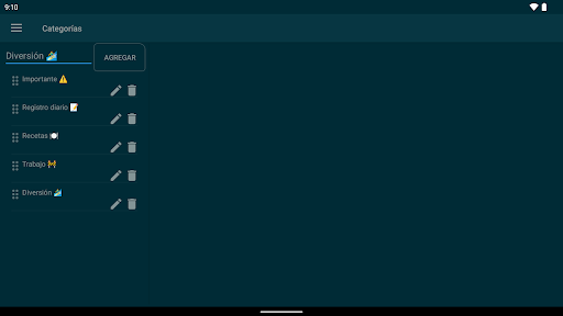 Captura de pantalla de Bloc de notas - notas simples