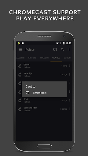 Captura de pantalla de Reproductor de Música Pulsar +
