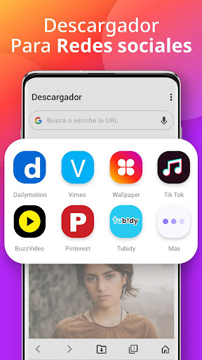 Captura de pantalla de Descargador