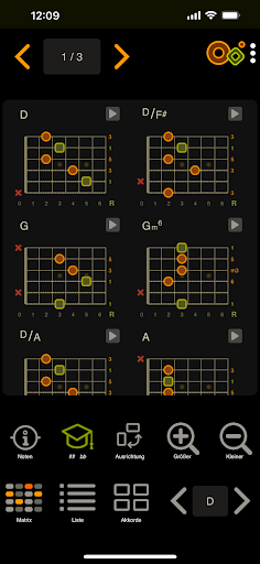 Captura de pantalla de Oolimo Guitar Chords