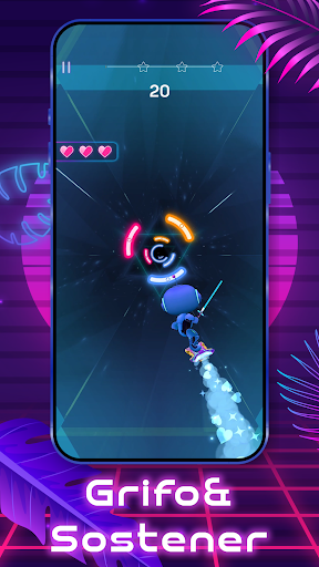 Captura de pantalla de Rainbow Surfer: Dúo de Colores