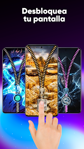 Zipper-Bildschirm Hintergrund Screenshot