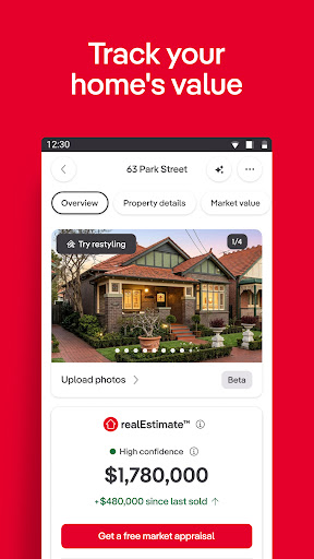 Captura de pantalla de realestate.com.au - Property