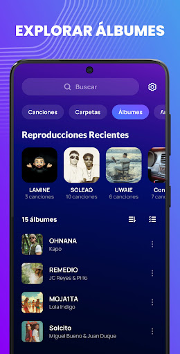 Captura de pantalla de Reproductor de Música & MP3