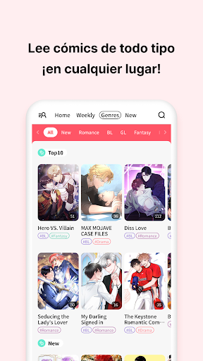 Captura de pantalla de Lalatoon - Cómics y webtoon