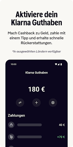 Klarna: Verwalte Geld smarter Screenshot