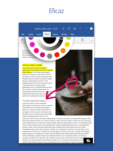 Captura de pantalla de Microsoft Word: Edit Documents