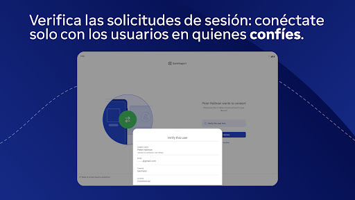 Captura de pantalla de TeamViewer QuickSupport