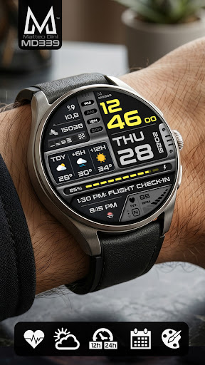 MD339 Digital watch face screenshot