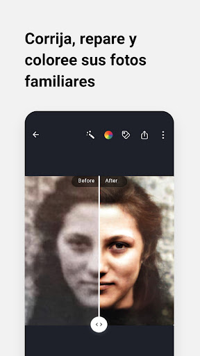 Captura de pantalla de MyHeritage: Árbol genealógico