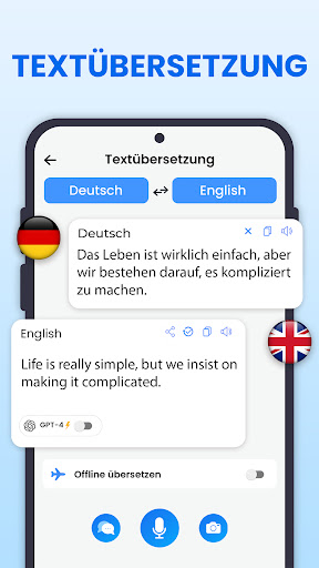 Alle Übersetzen Foto, PDF, DOC Screenshot