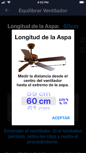 Captura de pantalla de Equilibrador de Ventilador