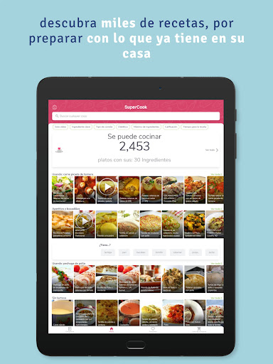 Captura de pantalla de SuperCook Generador de Recetas