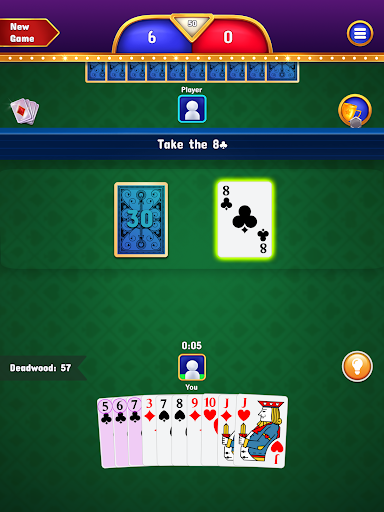 Captura de pantalla de Gin Rummy - Classic Cards Game