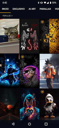Captura de pantalla de Wallcraft – Fondos de pantalla