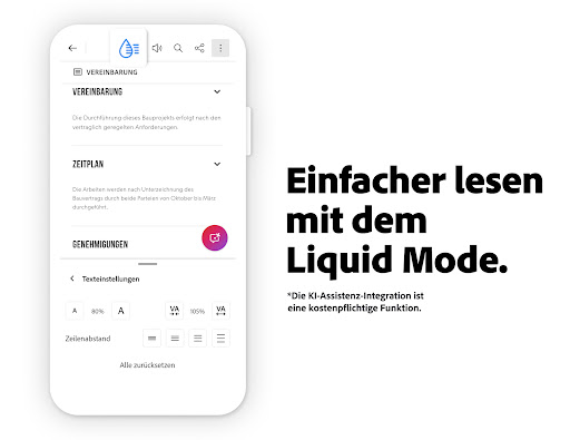 Adobe Acrobat Reader für PDF Screenshot