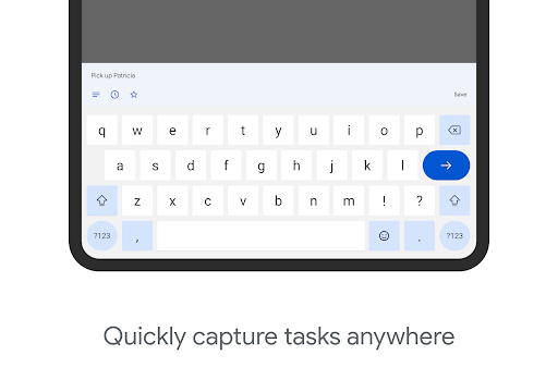 Captura de pantalla de Google Tasks