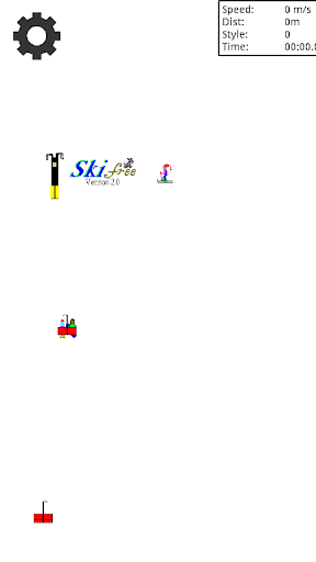 Captura de pantalla de SkiFree