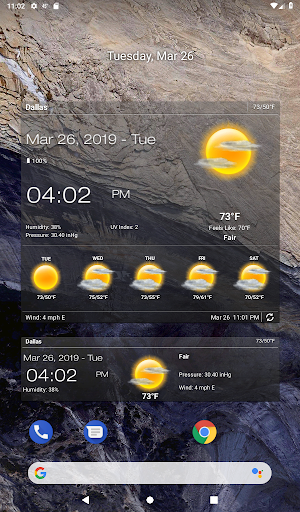 Captura de pantalla de Tiempo & Reloj Widget