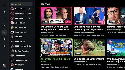 Captura de pantalla de Rumble: Stream & Watch Videos